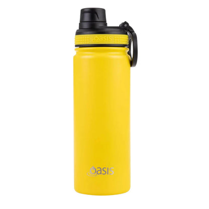 Oasis 550ml Stainless Steel Insulated Challenger Drink Bottle w/ Screw Cap - Assorted Colours