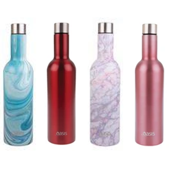 Oasis 750ml Stainless Steel Insulated Wine Traveller - Assorted Colours